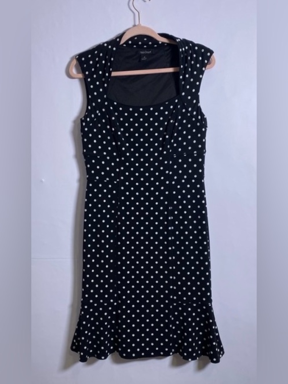 White House Black Market Polka Dot Midi Dress